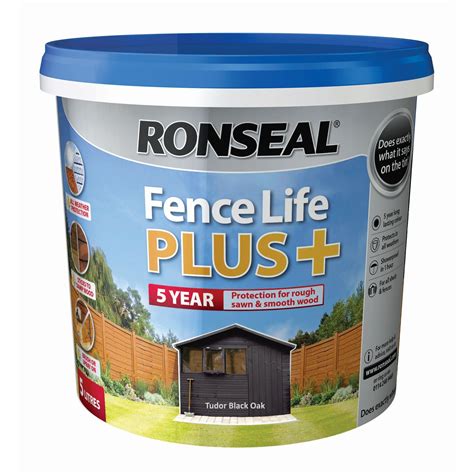 ronseal fence life plus black